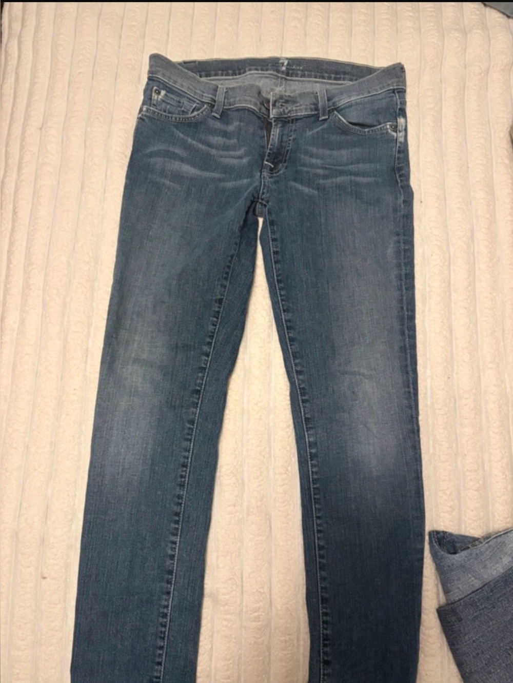 7 For All Mankind Slim Cigarette Skinny Indigo Jeans 29